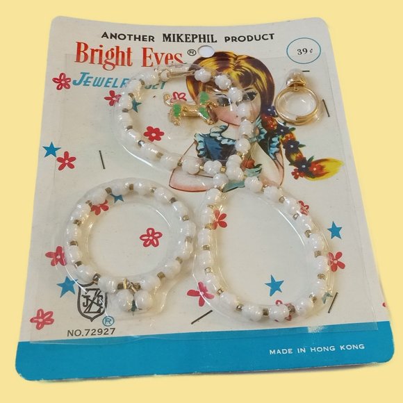 Vintage 1960s Toy Jewelry Kit by Bright Eyes, NOS - Picture 9 of 11